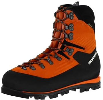 Scarpa Mont Blanc GTX Chaussures de montagne imperméables et résistantes aux crampons avec semelle adhérente, Tonic Black, 43 EU