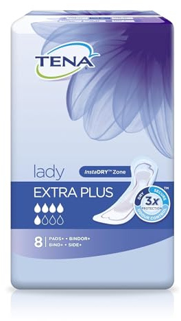 TENA Lady Extra Plus Einlagen, 1er Pack (1 x 8 Stück)