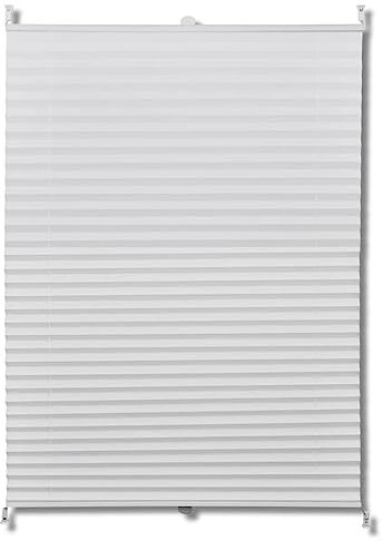 vidaXL Persiana Plisada de Ventana Blanca 40x100 cm Cortina Estor Plegable