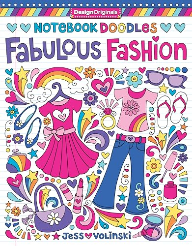 Notebook Doodles Fabulous Fashion: Coloring & Activity Book (Design Originals) 30 Fashionable Designs; Beginner-Friendly Inspiring Art Activities on High-Quality, Extra-Thick Perforated Paper: 6