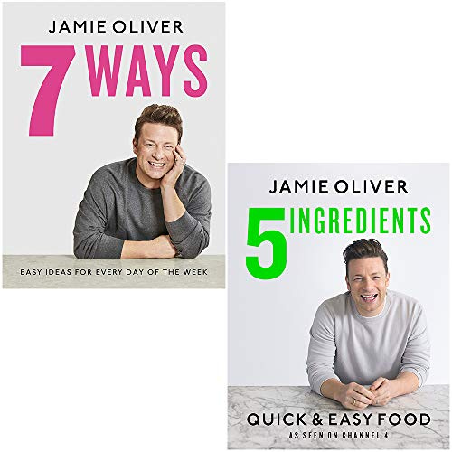 7 Ways and 5 Ingredients by Jamie Oliver 2 Books Collection Set