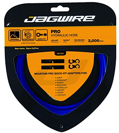 Jagwire - Pro Hydraulic Disc Brake Hose Kit | for Road, Gravel, MTN Bikes | Requires Jagwire Pro Quick Fit Kit Quick-Fit Kit | 3000 mm | Blue
