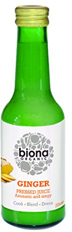 Biona Organic Ginger Pressed Juice 200 ml, Pack of 3