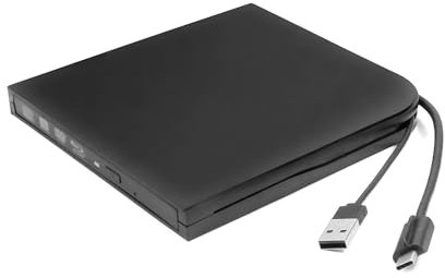 Ultrathin USB-C Type-C External Dual Layer 6X Blu-ray Burner for Dell Alienware 17 R5 R4 R2 R3 17 17.3 FHD Gaming Laptop, Super Multi 8X DVD+-R/RW Writer, Pop-Up Portable Optical Drive New in Box