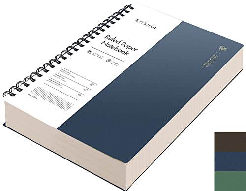 EMSHOI Lined Spiral Journal Notebook, 300 Pages, A4 Size (8.2'' x 11.2'')