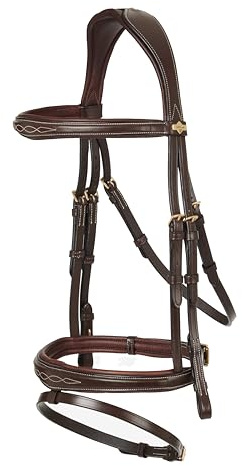 LeMieux Competition Flash Bridle - Havana Full