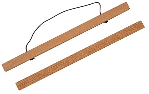 ZORR 30CM A3 Magnetisch Posterschiene, 30x40 Bilderrahmen aus Teak für Wandbilder, Photos, Posterleiste Holzrahmen Bilderleiste Klemmleiste
