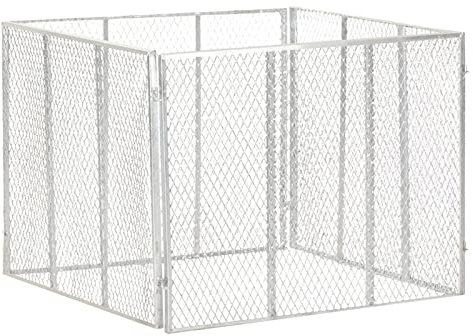 Leepesx Compostiera,Compostiera da Giardino,Compostiera da Balcone,Compostiera da Cucina,Compostiera da Giardino 100x100x77 cm in Ferro Zincato