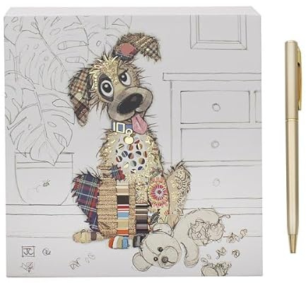 L & P Home & Gifts Lesser & Pavey Bug Art Murphy Mutt Memo Block Pad | Square memo pad, office, home, school