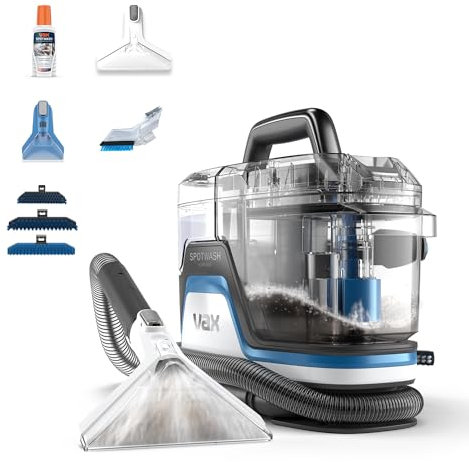 Vax Limpiador de tapicerias quitamanchas SpotWash Home Duo y quitamanchas para alfombras, secado rápido, protección antimicrobiana y limpieza profunda para varias superficies, Mediano Tanque EU