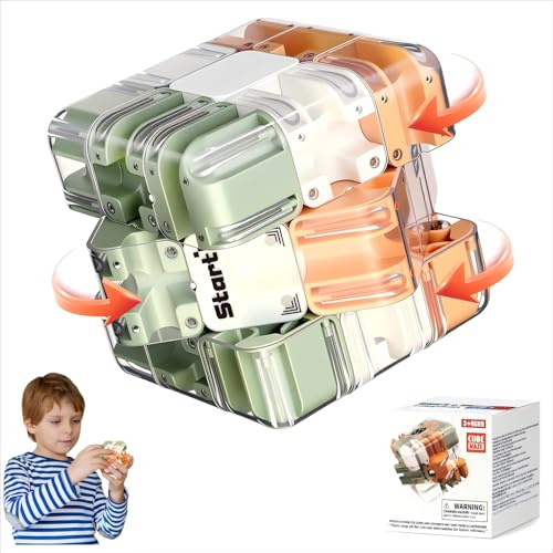 Large Labyrinth 3D Puzzle Maze Cube,Logical Challenge 3x3 Maze Puzzle Cube Fidgets,Education Sensory Toys for Stress Relief & Logic Development,High-Difficulty Gift for Kids and Adults