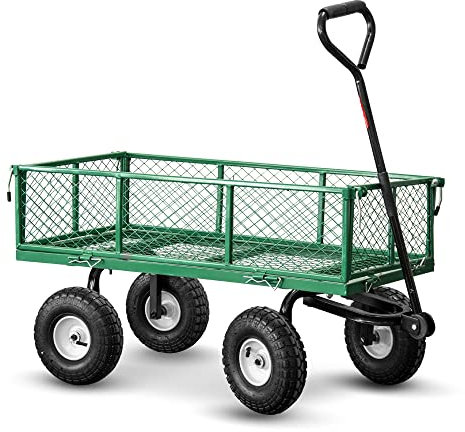 Chariot de jardin en acier 97X52X59CM - 250kg max - Elem Garden