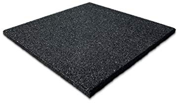 1m² GS25 50x50x2,5cm Schwarz GranuSoft Fallschutzmatten Platte Gummimatten Spielplatz Bodenmatten Gymnastikmatte Fallschutzplatte