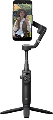 DJI Osmo Mobile 6 Gimbal Stabilizer for Smartphones, 3-Axis Phone Gimbal, Built-in Extension Rod, Object Tracking, Portable and Foldable, Vlogging Stabilizer, Slate Gray