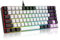 Bewinner 84-Key Wired Mechanical Keyboard, RGB Backlit Gaming Keyboard, Ergonomically Curved, Quiet, Hot Swappable (White)