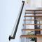 Gorssen 400cm Handlauf für Treppen Innen Aussen Haltegriffe Rohrförmiges Handfußgeländer Sicherheitsgeländer Türgriff Treppengeländer Halter mit Halterungen - Komplettset