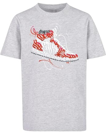 Mister Tee Herren Kids Tagged Sneaker Tee Heather Grey, 122/128