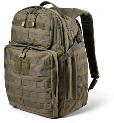 5.11 - Militärischer Taktischer Rucksack - 37L - Modell Rush 24 - Wasserdicht - ROBUST - Wandern - Trekking - Einsatz - 20 Fächer - Fach für Trinksystem - Reiserucksack Herren Damen