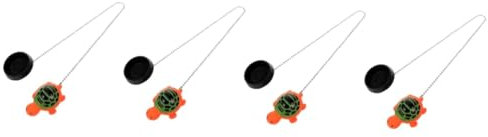 Homoyoyo 4piezas Tapón De Drenaje De Baño De Forma De Tortuga Cadena Stopper De Baño para Evitar Filtraciones Bañeras y Lavabos Accesorio Práctico y Adorable para Hogar