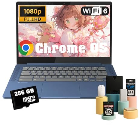 Lenovo 14'' IdeaPad Slim 3 Chromebook - MediaTek Kompanio 500 Series, Full HD (250 nits) Display, Graphics ARM Mali-G52, Wi-Fi 6, Chrome OS, Bluetooth, 256GB Micro SD Card, 4GB RAM, 64GB eMMC