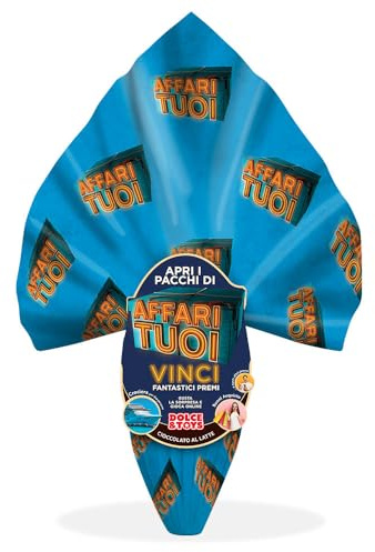 Dolce & Toys Uovo Pasqua Affari Tuoi con Cioccolato Finissimo al Latte da 250gr con Sorpresa - Esclusiva 2026