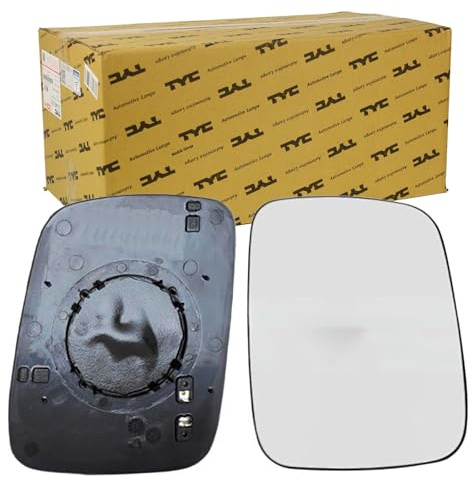 TYC 337-0087-1 Cristal de espejo retrovisor exterior convexo calefactable para ajuste elect. espejo derecha
