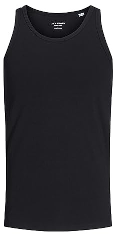 Jack & Jones Basic Tank Top Camiseta de tirantes, Hombre, Negro (Black C-n10), S