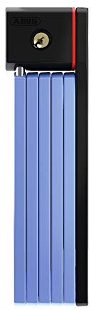 ABUS Faltschloss Bordo uGrip 5700K SH mit Halterung - Fahrradschloss mit 5 mm starken Stäben - ABUS-Sicherheitslevel 7-100 cm - Blau