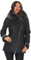 Hollert Damen Lammfelljacke Lena Winterjacke aus Merino Schaffell Echtleder mit Kapuze Größe L, Farbe Dunkelgrau