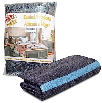 PimPam Factory - Couverture demenagement Epaisse 140 x 200 – Résistante sans Peluche - Couverture demenagement pour camions, Animaux, Yoga et Peinture - Fabriquée en UE avec Label ITEL