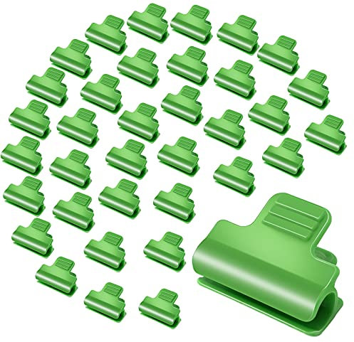 30Pcs Greenhouse Clamps, Plant Clips, Film Row Cover Netting Tunnel Hoop Clip, Frame Shading Net Rod Clip Greenhouse Film Clamps for Season Plant Extension Support (16mm)