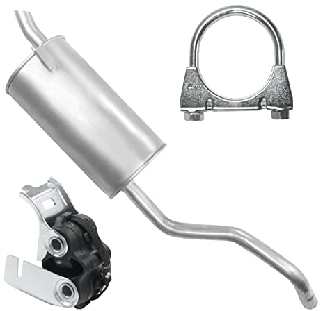 Ferroz Endschalldämpfer Auspuff Endtopf für 1.2i 1.4i 1.6i Renault Clio 3 III Modus/Grand Modus 2 II