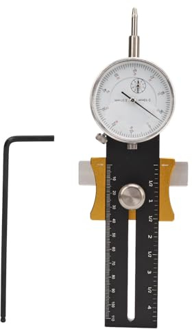 Tischkreissägen-Messuhr Verstellbarer Tischkreissägen-Messgerät Zum Ausrichten und Kalibrieren von Werkstattmaschinen für Tischkreissägen Bandsägen Präzise Einstellungen