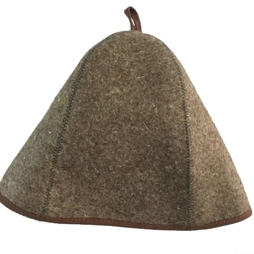 Cappelli da sauna, cappelli da sauna in feltro di lana con anello per appendere cappelli da bagno accessori per sauna spa bagni turchi protezione testa