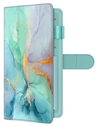 Fintie - Housse de registre de chéquier pour chèques personnels, capacité standard avec blocage RFID, doubles chèques avec porte-stylo, emplacements pour cartes, 7 x 3.8 inches