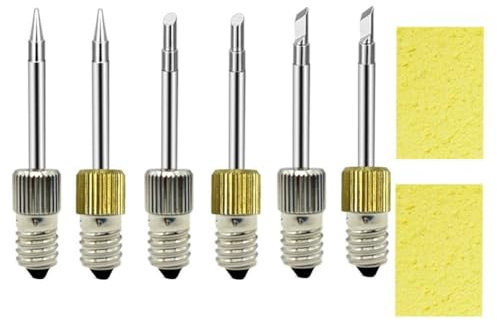 Pzsmqr Lot de 6 pannes à souder en laiton avec interface E10