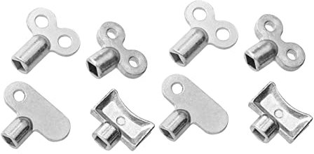 Veemoon 8piezas Llaves De Purga De Calentador y Radiador De Radiador Herramienta De Plomería