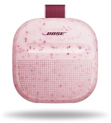 Bose SoundLink Micro Tragbarer Lautsprecher (2. Gen.), kabelloser Außen-Lautsprecher mit bis zu 12 Stunden Akkulaufzeit, wasserdicht und staubdicht, Blütenrosa - Limited Edition