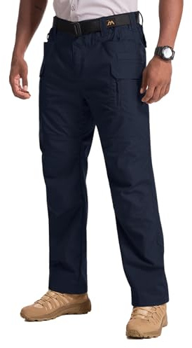 mosingle Men's Hiking Trousers, Stretch Work Pants for Outdoor | Water Resistant, Ripstop, Flex Stretch, Lightweight, Combat Cargo Walking Gardening