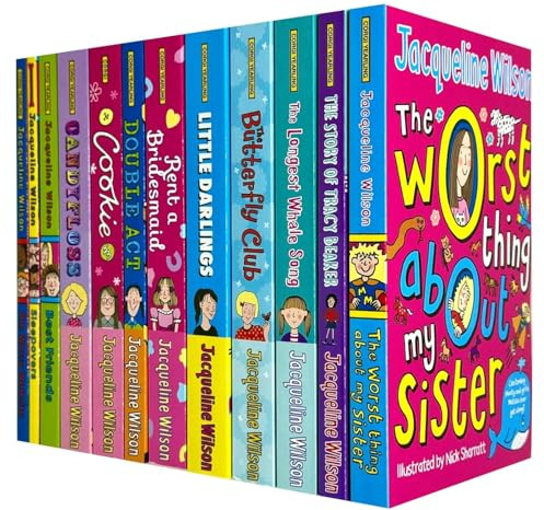 Jacqueline Wilson 12 Books Collection Box Set (Tracy Beaker, Butterfly Club, Rent a Bridesmaid, Double Act, Cookie, Candyfloss, Best Friends, Sleepovers & MORE!)