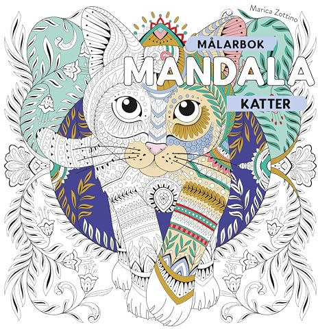Målarbok mandala : katter