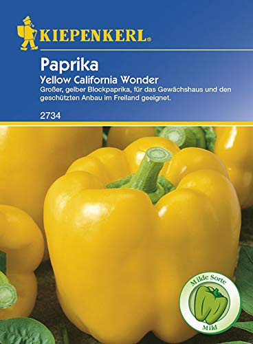 Paprikasamen - Paprika Yellow California Wonder von Kiepenkerl