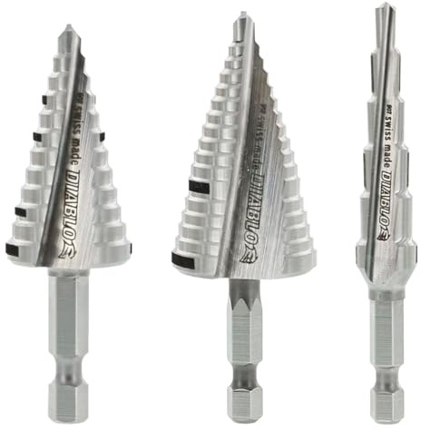 Freud-Diablo DSDS003 Diablo Step Drill BIT 3PC Set, One Size, Multi