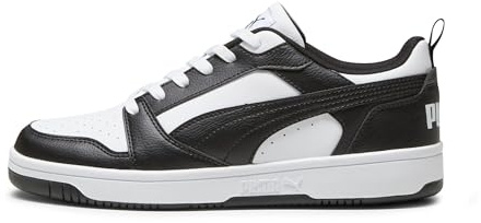 PUMA Rebound V6 Low, Sneaker Unisex - Adulto, White Black White, 36 EU