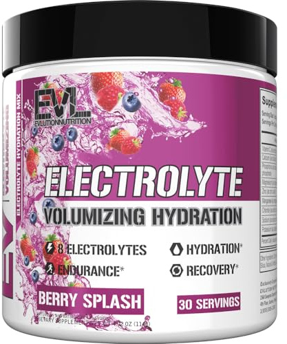 EVL Ultimate Electrolytes Powder Hydration Drink Mix - Berry Splash