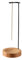 Biglumin Bruciatore di incenso - Bruciatore di incenso invertito con base in legno rimovibile, portaincenso, adatto per la casa, l'ufficio, lo yoga, la decorazione della meditazione. (Marrone)