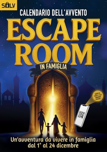 Calendario dell’Avvento Escape Room in Famiglia: Un’avventura interattiva con enigmi per genitori e bambini dagli 8 anni (Libro + App)
