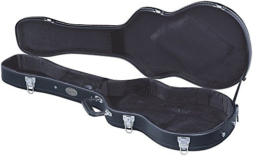 Custodia per chitarra GEWA modello SG Flat Top Economy - nucleo in legno - coperchio piatto - rivestimento in similpelle nero opaco - serrature cromate - scomparto per accessori