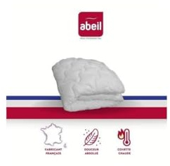 Abeil - Couette Douceur Absolue - Chaude - Enveloppe Microfibre Douce, Garnissage Polyester 400g/m² - Lavable en Machine - Certifiée Oeko-Tex, 200 x 200 cm