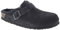 Birkenstock Unisex-Erwachsene Boston Mink Clogs, Schwarzes Wildleder, schwarzes Lammfell, 40.5 EU